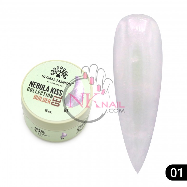 Гель Nebula Kiss Builder Gel, HEMA/TPO free 15мл, №01
